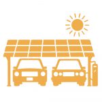 carport, solar, panels, parking lot, solar